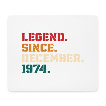 Legend Since December 1974 - Tapis de souris (format paysage) - blanc - Devant