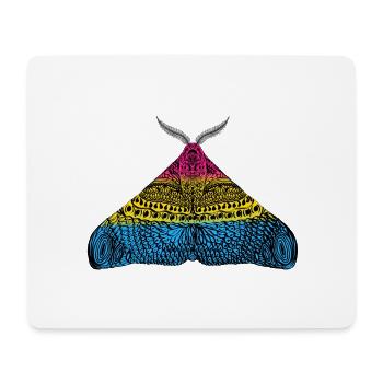Pansexuell pride Motte - Mousepad (Querformat) - Weiß - Vorne