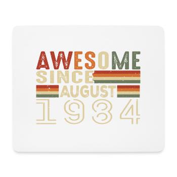 August 1984 Vintage Geburtstagsgeschenk 40 Jahre - Mousepad (Querformat) - Weiß - Vorne