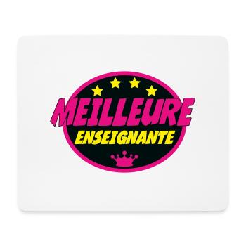 MEILLEURE ENSEIGNANTE - Tapis de souris (format paysage) - blanc - Devant