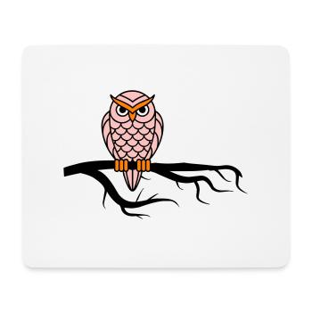 Nightowl 02 - Mouse Pad (horizontal) - white - Front