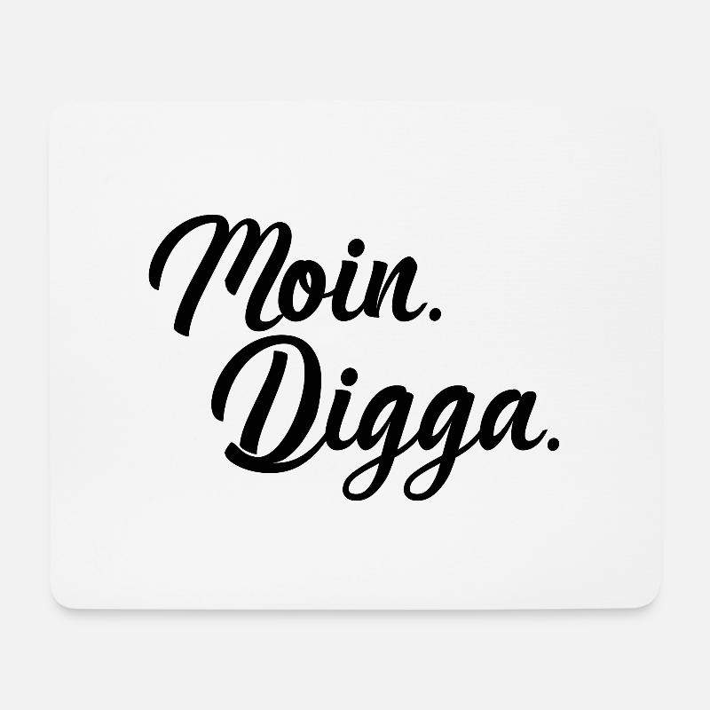 Moin Digga - Mouse Pad (horizontal) - white