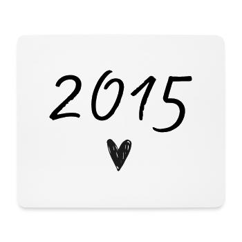 Herzjubiläum 2015 - Mousepad (Querformat) - Weiß - Vorne