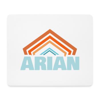 Prénom Arian - Tapis de souris (format paysage) - blanc - Devant