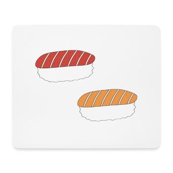 Nigiri Sushi - Tapis de souris (format paysage) - blanc - Devant