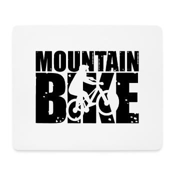 VTT Sports Vélo - Tapis de souris (format paysage) - blanc - Devant