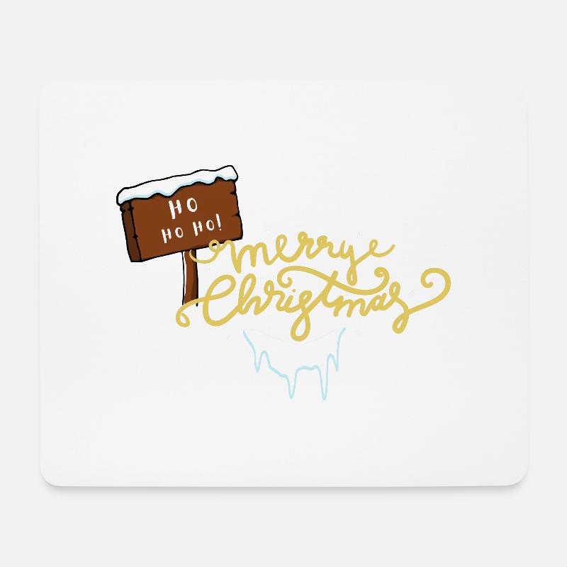 Ho Ho Ho - Mousepad (Querformat) - Weiß