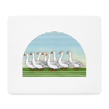Geese - Mouse Pad (horizontal) - white - Front