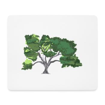 Eiche - Mousepad (Querformat) - Weiß - Vorne