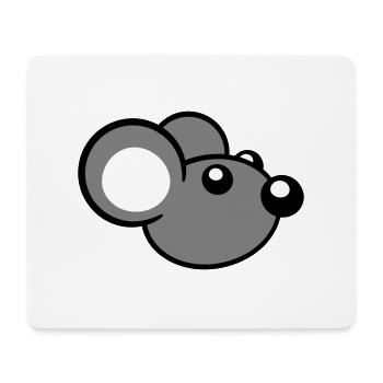 Maus Mäuschen Süße Kleine Ratte Nager Freundlich - Mousepad (Querformat) - Weiß - Vorne