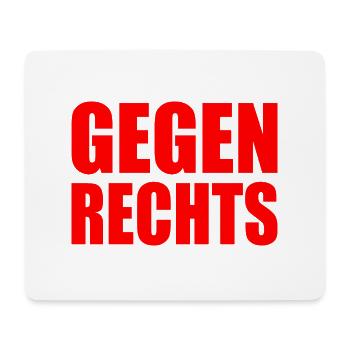 Gegen rechts - Mousepad (Querformat) - Weiß - Vorne