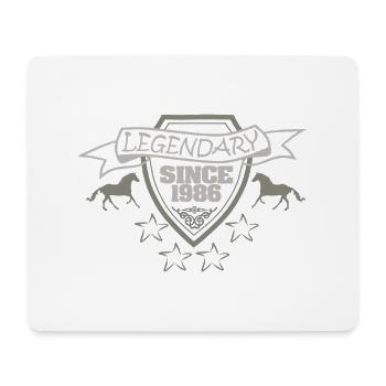 Horse riding 1986 - Mouse Pad (horizontal) - white - Front