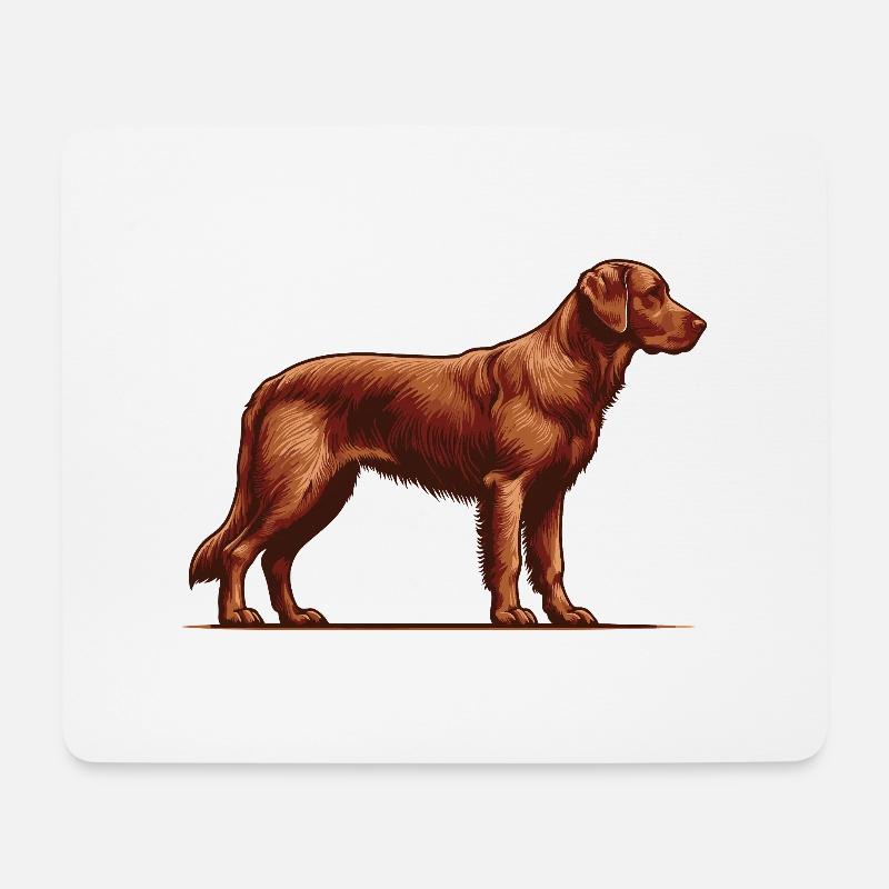 Chesapeake Bay Retriever - Mousepad (Querformat) - Weiß