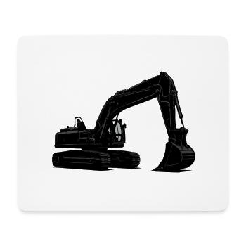 bagger - Mousepad (Querformat) - Weiß - Vorne
