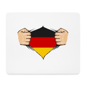 Germany Flag Design - Mouse Pad (horizontal) - white - Front