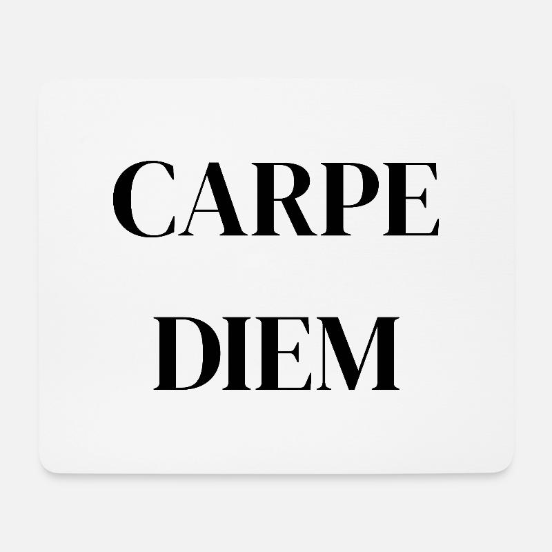 Carpe Diem – Klassisches lateinisches Zitat - Mousepad (Querformat) - Weiß