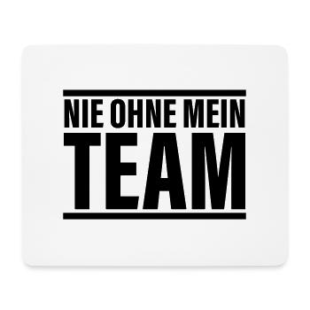 Team never - Mouse Pad (horizontal) - white - Front