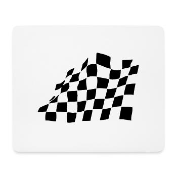 RACE, AIM, FLAG - Mouse Pad (horizontal) - white - Front