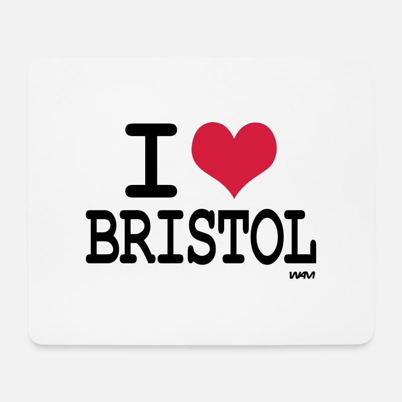 ich liebe bristol by wam - Mousepad (Querformat) - Weiß
