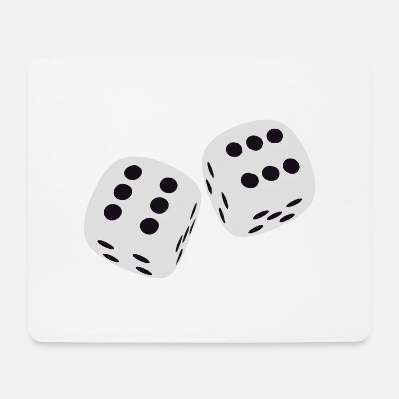 Dice - Mouse Pad (horizontal) - white
