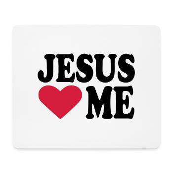 Jesus - Tapis de souris (format paysage) - blanc - Devant