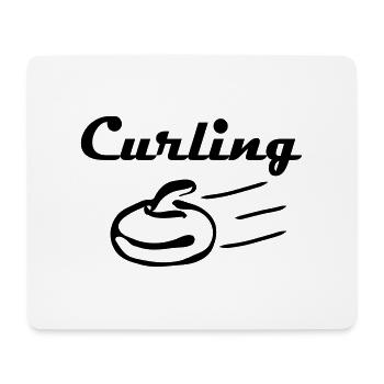 curling - Mouse Pad (horizontal) - white - Front