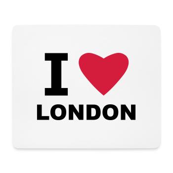 I love London - Mousepad (Querformat) - Weiß - Vorne