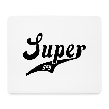 super_gay - Mousepad (Querformat) - Weiß - Vorne