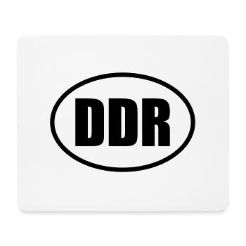 DDR Emblem - Mousepad (Querformat) - Weiß - Vorne