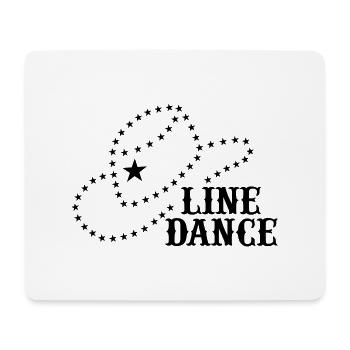 LINE DANCE HAT - Mousepad (Querformat) - Weiß - Vorne