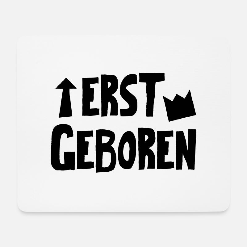 Zwillingsbody "Erstgeboren" - Mousepad (Querformat) - Weiß