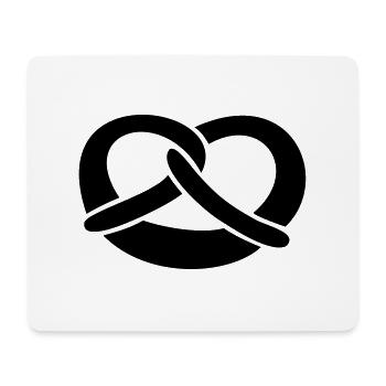 Brezel - Mousepad (Querformat) - Weiß - Vorne