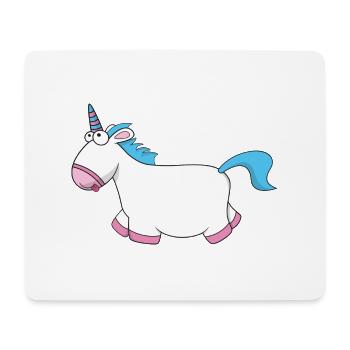 Cute Unicorn - Tapis de souris (format paysage) - blanc - Devant