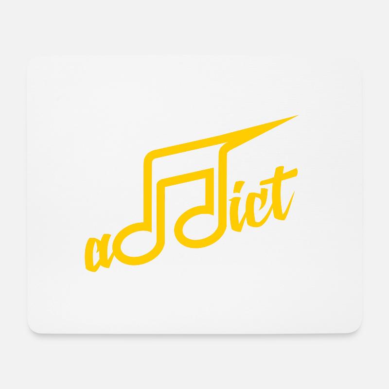 Addict Music - Mouse Pad (horizontal) - white