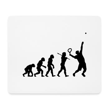 Tennis Evolution - Mousepad (Querformat) - Weiß - Vorne