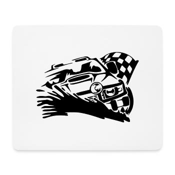 Autocross T-Shirt selber bedrucken - Mousepad (Querformat) - Weiß - Vorne