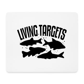 Living Targets - Mousepad (Querformat) - Weiß - Vorne
