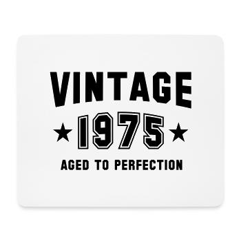 VINTAGE 1975 - Birthday - Aged To Perfection - Mousepad (Querformat) - Weiß - Vorne
