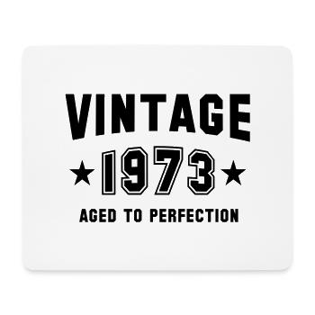 VINTAGE 1973 - Birthday - Aged To Perfection - Mousepad (Querformat) - Weiß - Vorne