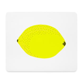 Knall Gelbe Zitrone, Obst, Geschenkidee - Mousepad (Querformat) - Weiß - Vorne