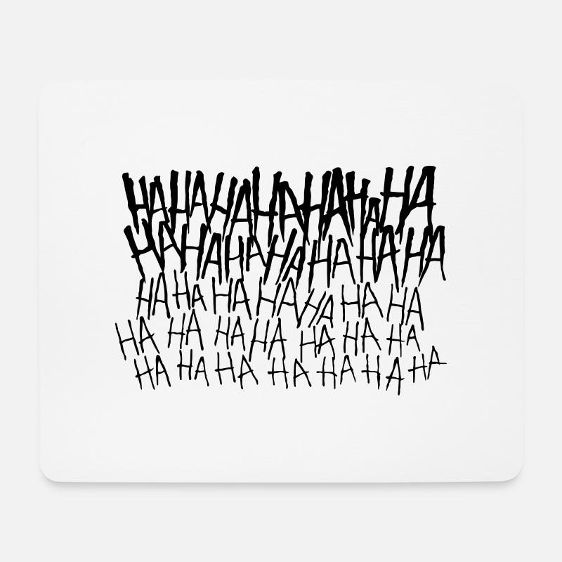 Lachflash - Mousepad (Querformat) - Weiß