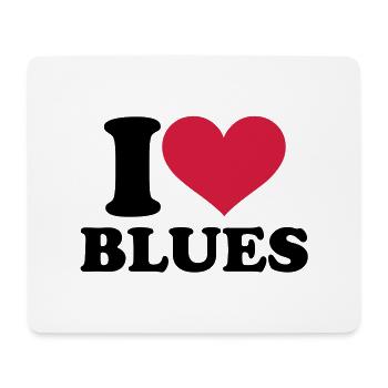 Blues - Tapis de souris (format paysage) - blanc - Devant