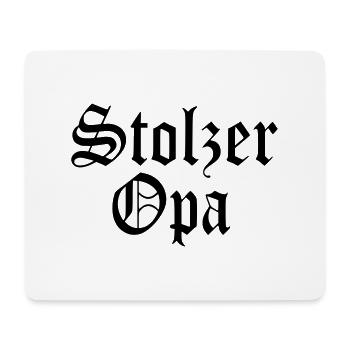 Stolzer Opa Geschenk Opi Enkel Baby - Mousepad (Querformat) - Weiß - Vorne