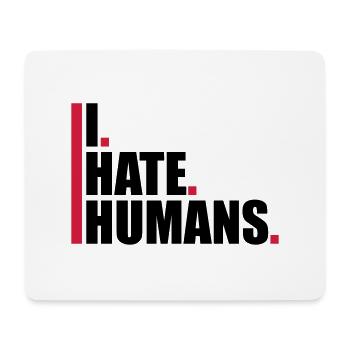 bars cool logo humans text sticker fuck you fu - Mouse Pad (horizontal) - white - Front