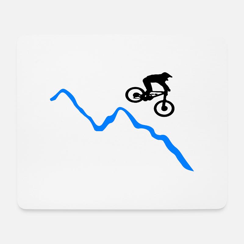 MTB - Mousepad (Querformat) - Weiß