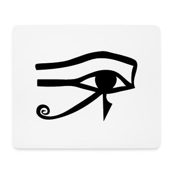 Auge des Horus - Horusauge - Mousepad (Querformat) - Weiß - Vorne