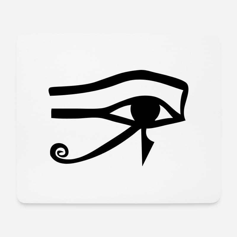 Auge des Horus - Horusauge - Mousepad (Querformat) - Weiß