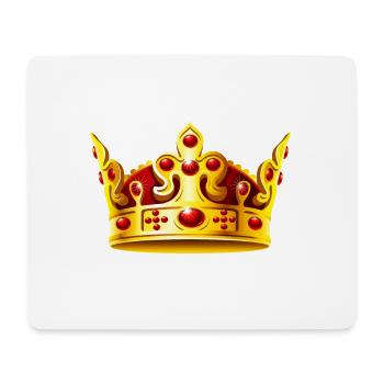 roi - Tapis de souris (format paysage) - blanc - Devant