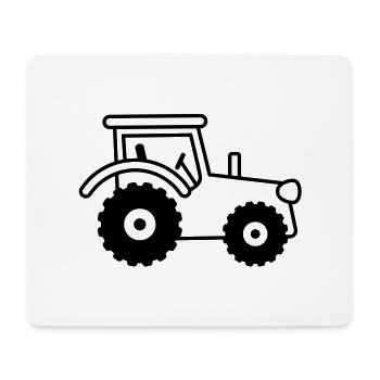 tractor - Mousepad (Querformat) - Weiß - Vorne