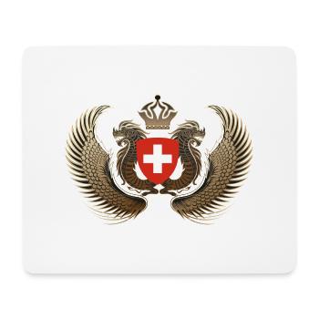 schweiz-flugel - Mousepad (Querformat) - Weiß - Vorne